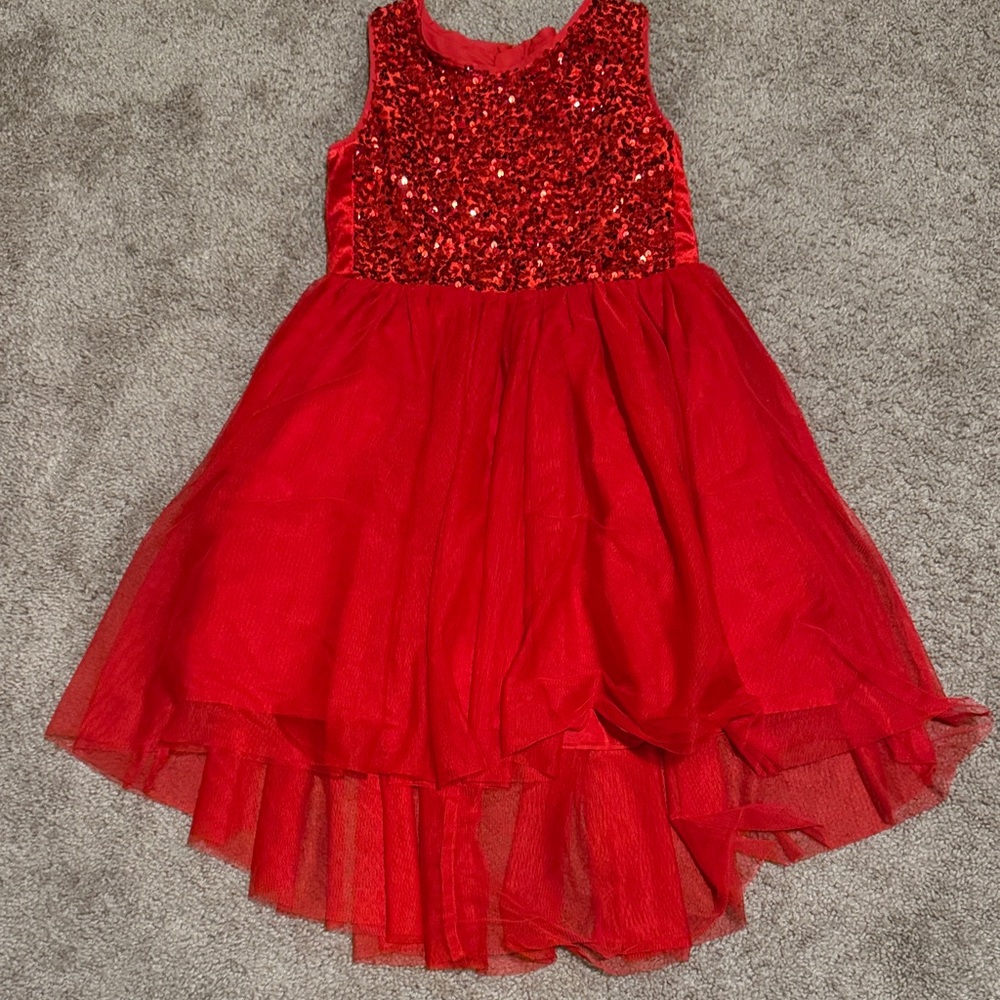 Cat & Jack Shimmering Red Sequin Dress